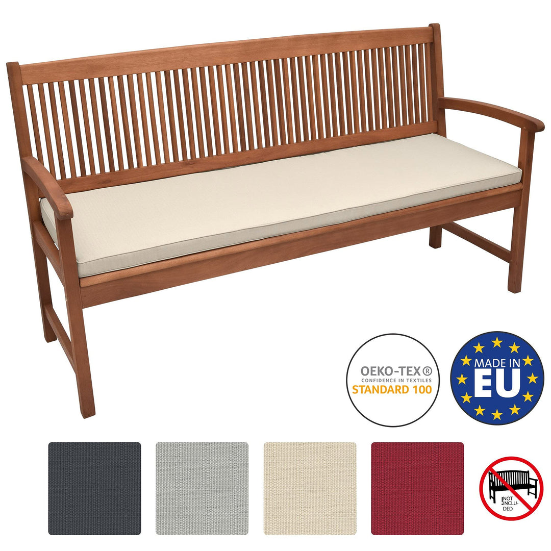 Bankauflage Outdoor wasserabweisend beige 220 g/m² Oeko-Tex - Bild 2