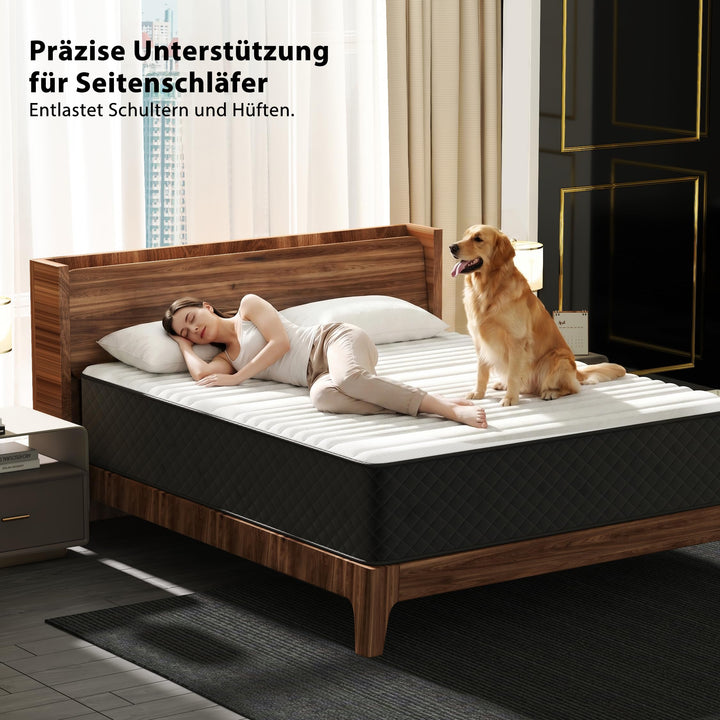 Taschenfederkernmatratze 160x200 H3/H4 7-Zonen Memory Foam 25 cm - Bild 2