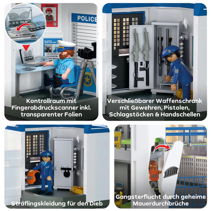 Polizeistation Spielzeug mit Figuren &amp; Zubehör ab 4 Jahren - Bild 4