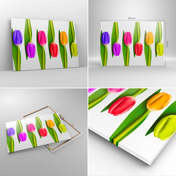Leinwandbild Botanik Blumen 100x70 cm aufhängefertig - Bild 2