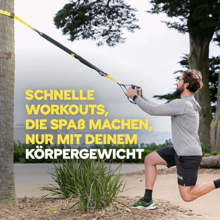 Schlingentrainer Ganzkörper-Fitnesssystem mit Türanker schwarz - Bild 3