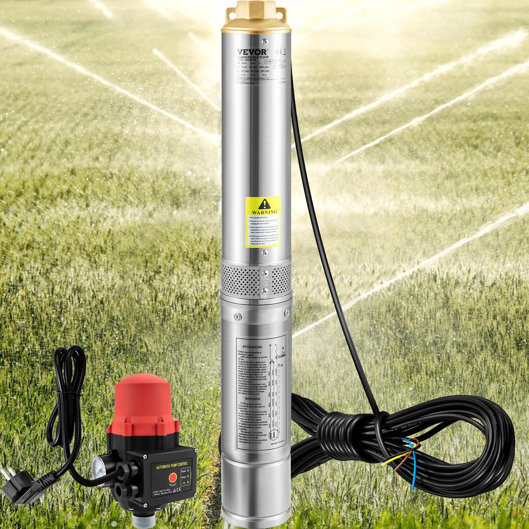 Tiefbrunnenpumpe Edelstahl 750 W 105 l/min Förderhöhe 62 m - Bild 8