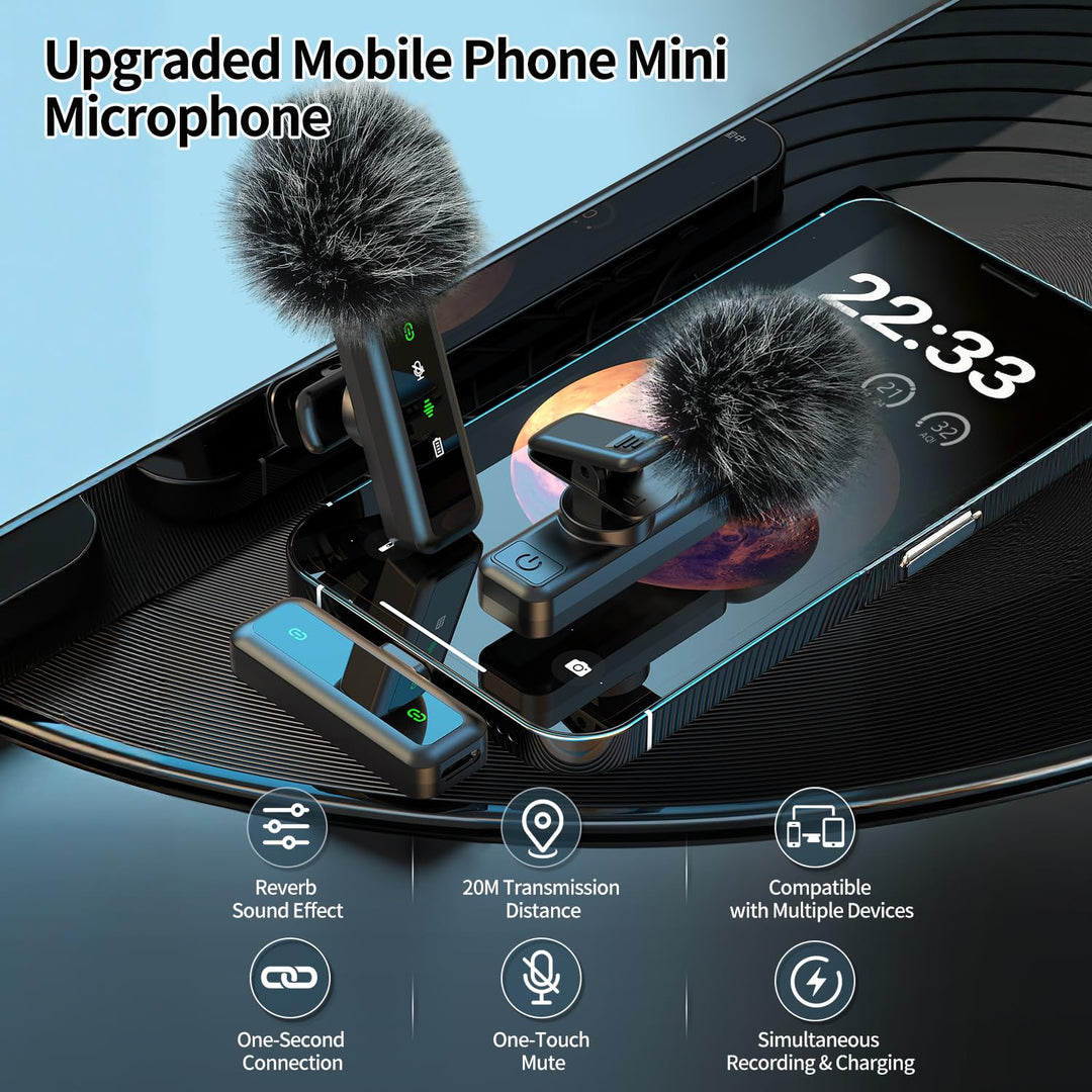Vlogging-Kit 360° Auto Face Tracking Stativ mit Mikrofon und Licht - Bild 5