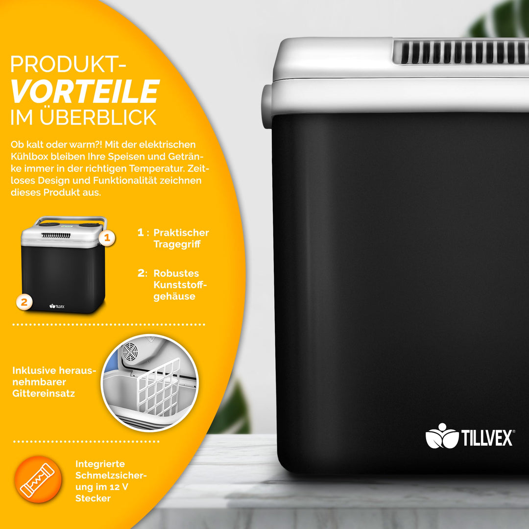 Elektrische Kühlbox 32 L für Kühlen und Warmhalten 12V/230V - Bild 3