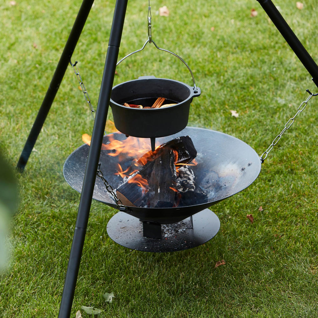 Dutch Oven Gusseisen 3 Liter mit Dreibein fuer Feuerschale und Grill - Bild 6