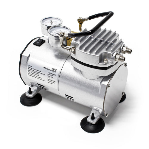 Airbrush Kompressor ölfrei 4 bar mit Manometer Einzylinder