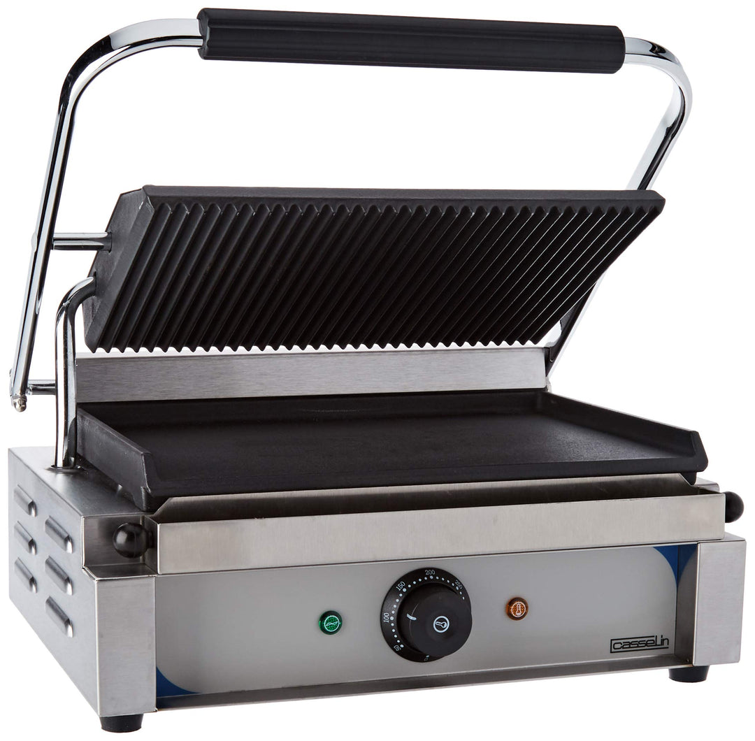 Panini-Kontaktgrill Gusseisen 2200W stufenlos regelbar 50–300°C