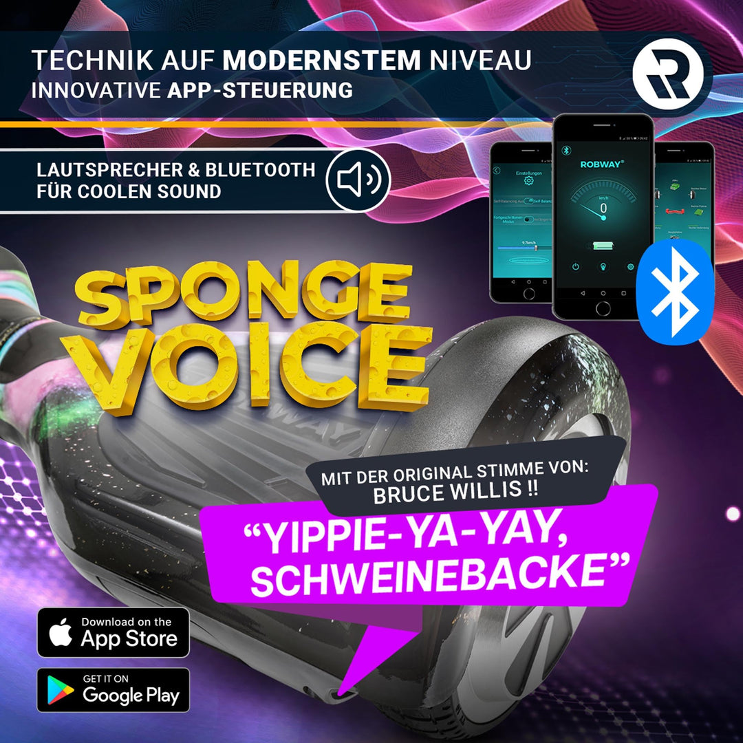 Hoverboard 700W mit Bluetooth und App-Steuerung Carbon - Bild 2