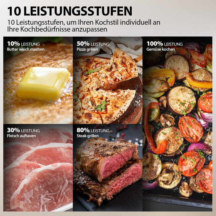 Mikrowelle mit Grill 25L Unterbau 3-in-1 Inverter Morandi-Grau - Bild 7