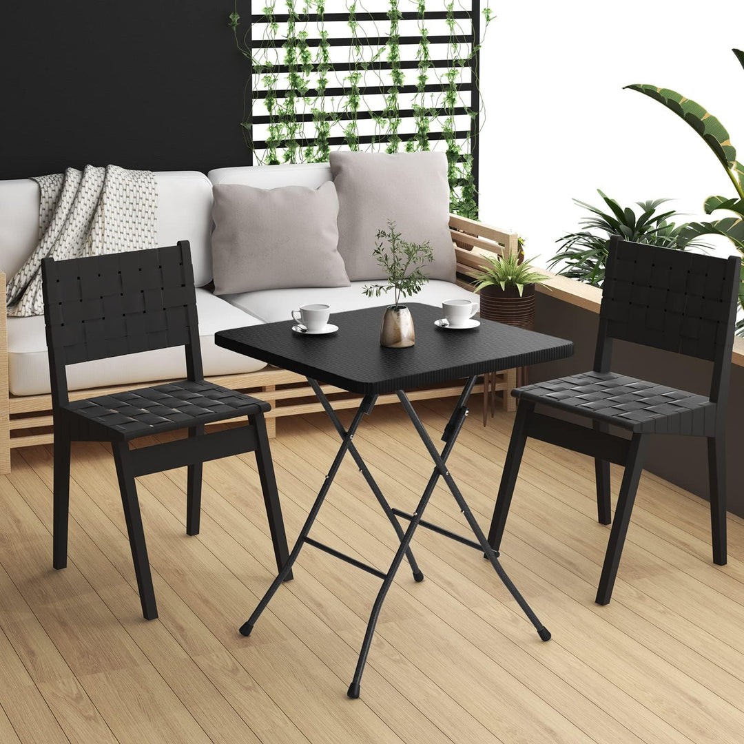 Klapptisch Rattanoptik klappbar 61x97,5 cm bis 50 kg Traglast - Bild 5