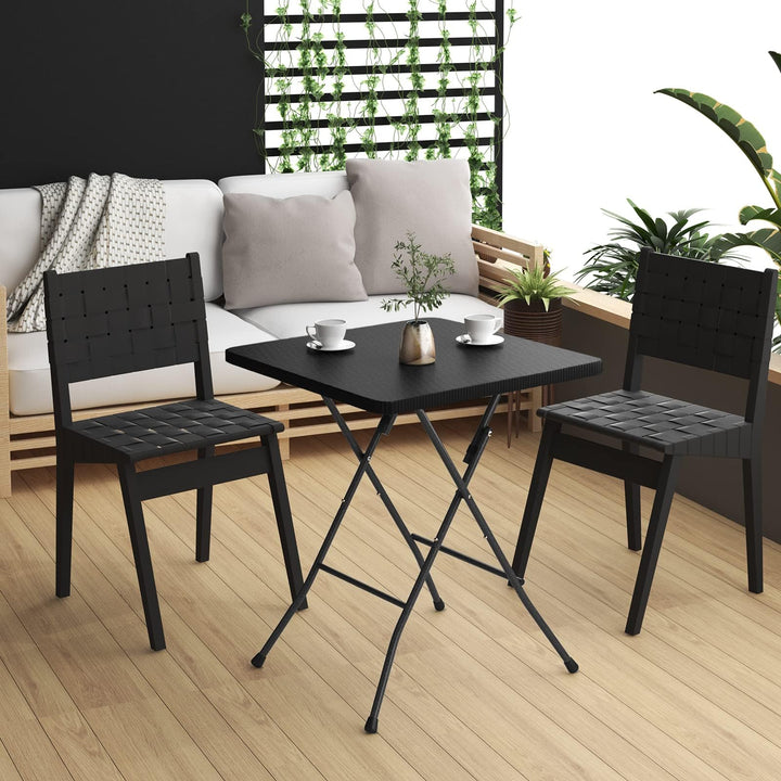 Klapptisch Rattanoptik klappbar 61x97,5 cm bis 50 kg Traglast - Bild 5