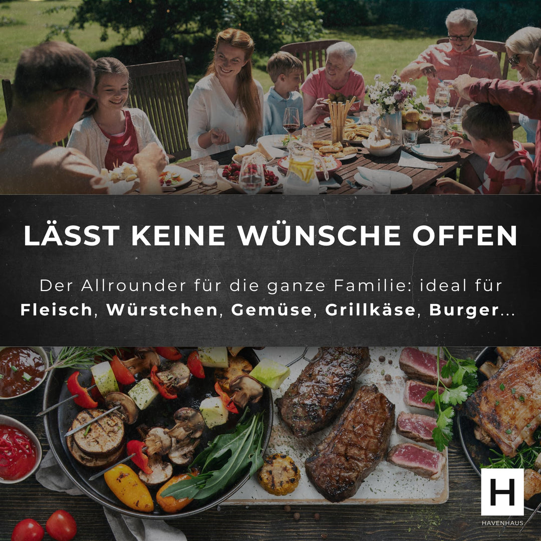 Plancha Grillplatte Edelstahl 40x30cm 4mm mit Grillspachtel - Bild 8