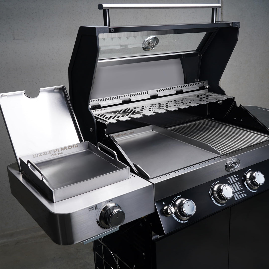 Plancha Grillplatte Edelstahl 4mm 45x34cm für Napoleon &amp; Rösle - Bild 5