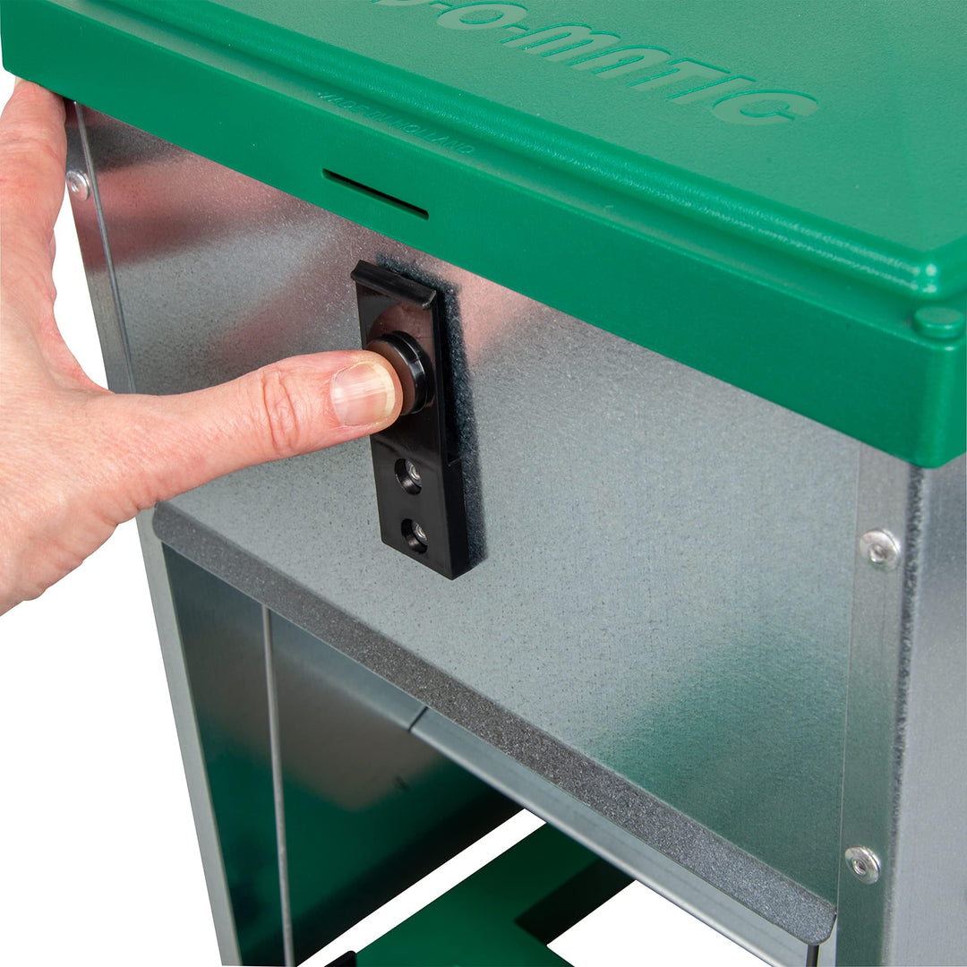 Hühner Futterautomat mit Trittplatte 5 kg verzinkt Blech - Bild 5