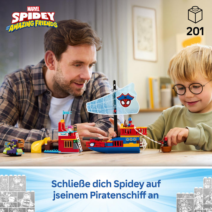 Piratenschiff Bauset Superhelden 4 Minifiguren 201 Teile ab 4 Jahre - Bild 2