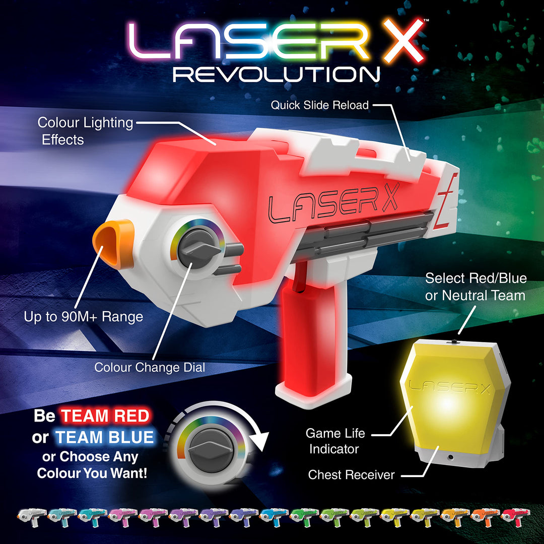 Laser-Tag Set 2 Micro Blaster 90m Reichweite Indoor Outdoor - Bild 4