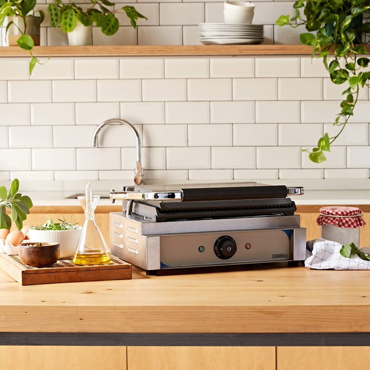 Panini-Kontaktgrill Gusseisen 2200W stufenlos regelbar 50–300°C - Bild 2