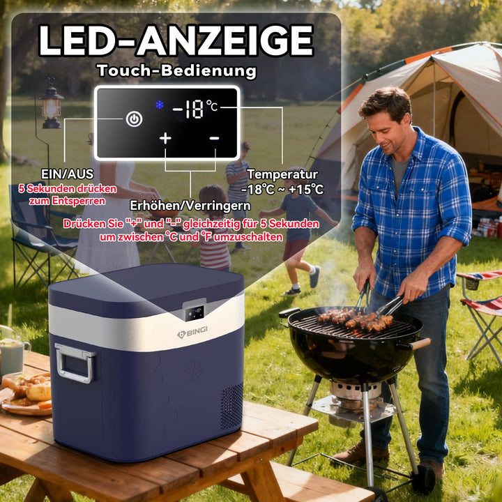 Kompressor-Kühlbox 22L elektrisch 12/24V DC für Auto und Camping - Bild 8