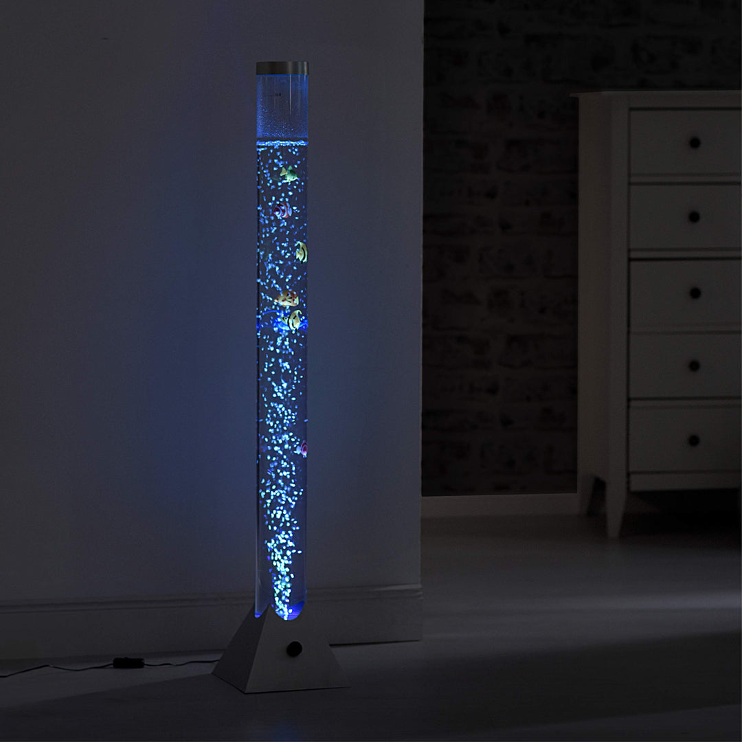 LED Wassersäule 120cm RGB-Farbwechsel mit Fischen Bubble Tube - Bild 2