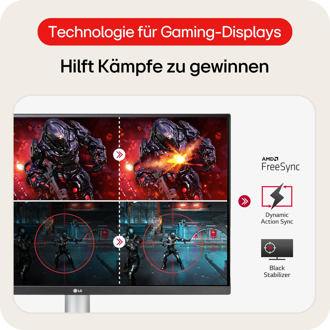 4K UHD IPS Monitor 27 Zoll DisplayHDR 400 95% DCI-P3 weiss - Bild 4