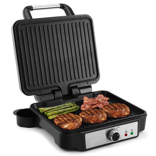 Kontaktgrill 3-in-1 mit Antihaftplatten 1800W für Panini & Steak
