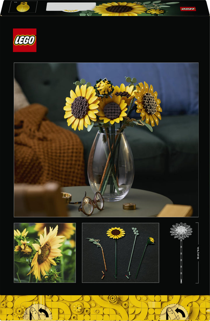Klemmbausteine Sonnenblumenstrauss 686 Teile mit Eukalyptus Deko - Bild 12