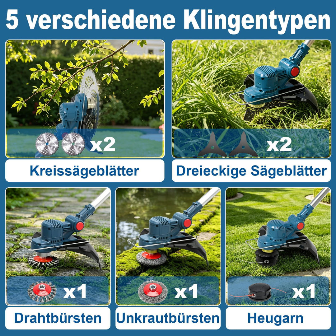 Akku Rasentrimmer 3-in-1 bürstenlos für Makita 18V Akkus - Bild 4