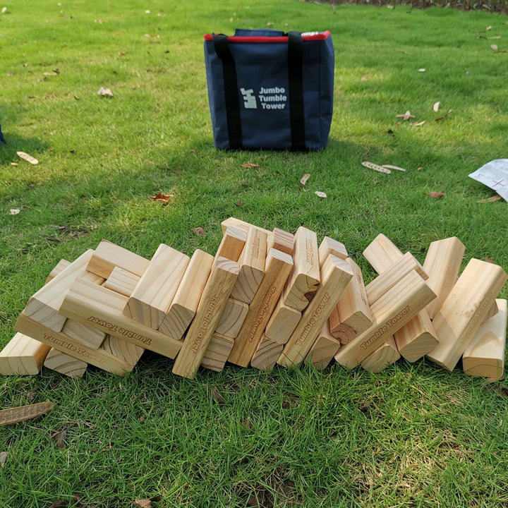 Wackelturm Holz Jumbo 60 Blöcke bis 150 cm für Aussen und Innen - Bild 5