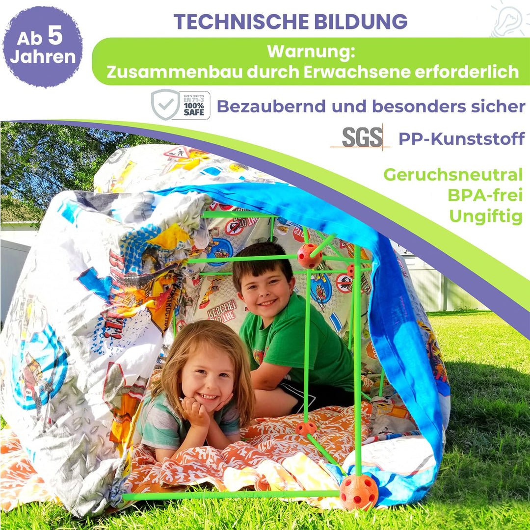 Höhlen-Bauset Kinder Leuchtend im Dunkeln 86 Stangen 44 Kugeln - Bild 3