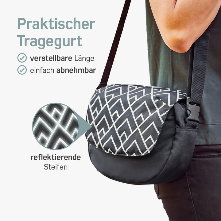 Lenkertasche Fahrrad KLICKfix 5 L wasserabweisend mit Reflektor - Bild 5