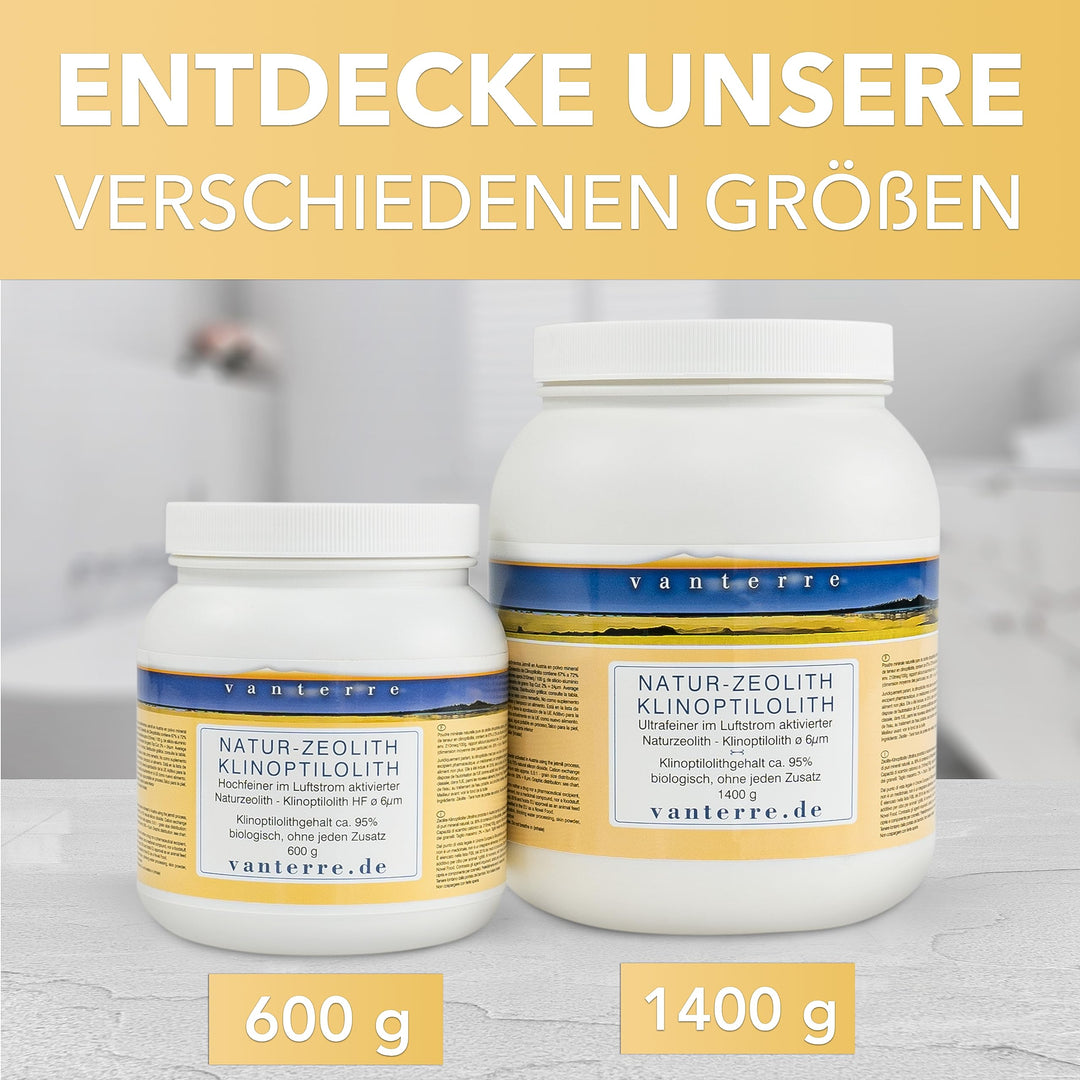 Zeolith Klinoptilolith ultrafein 6µm 1400g in HDPE-Dose - Bild 9