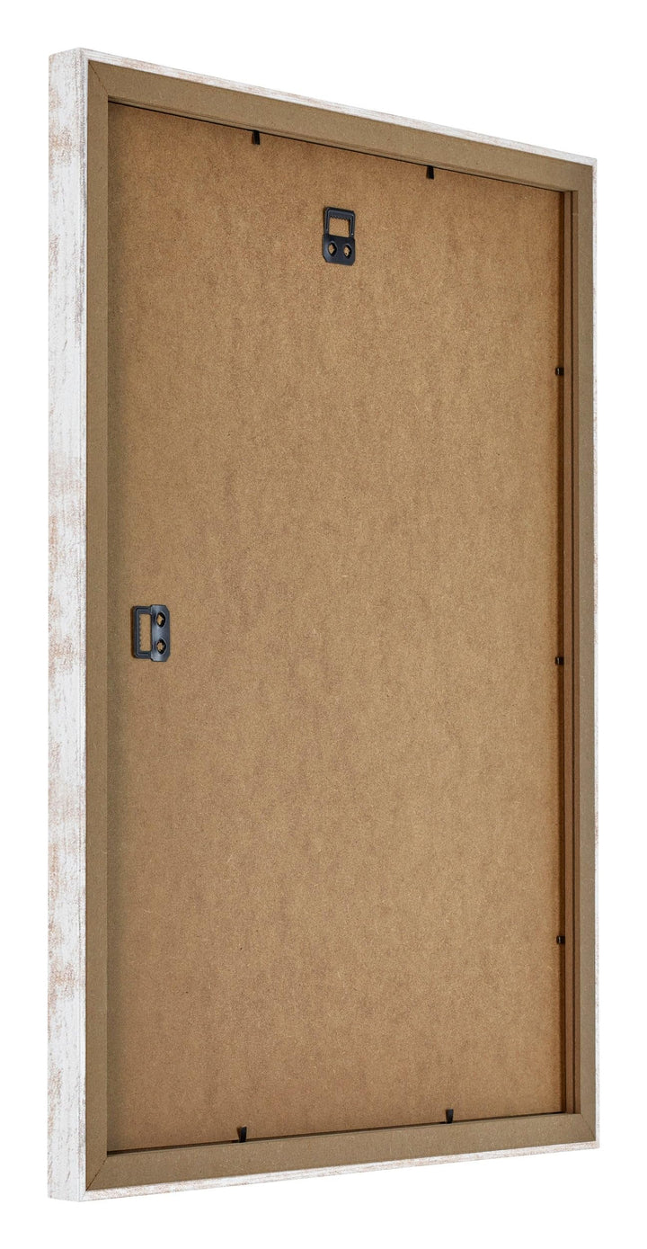 Bilderrahmen 40x55 cm White Wash MDF entspiegeltes Kunststoffglas - Bild 6