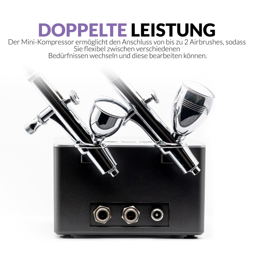 Airbrush-Set mit Kompressor 7 Druckstufen 27 PSI für Modellbau - Bild 5