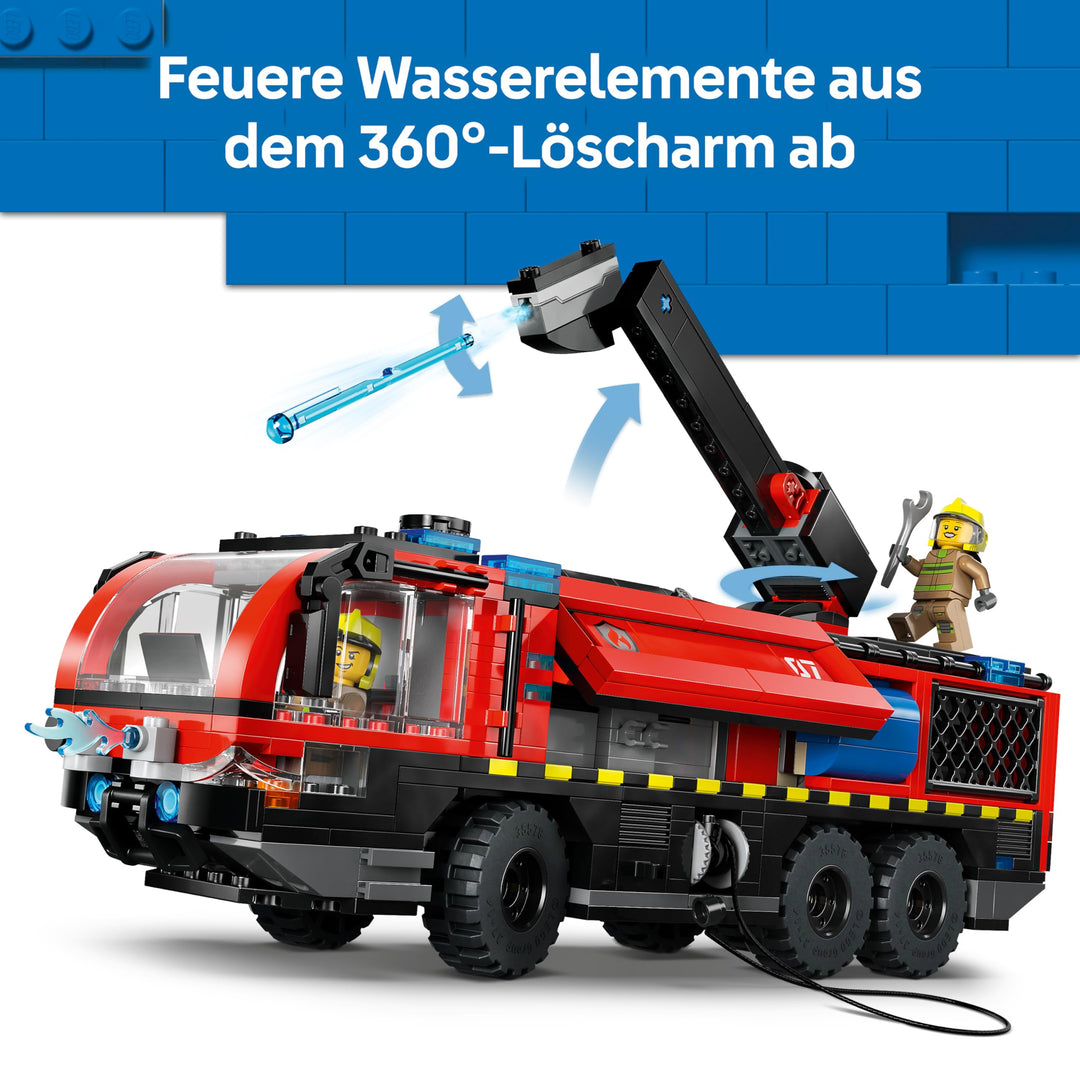 Flughafenlöschfahrzeug Bauset 691 Teile mit 4 Minifiguren ab 7 Jahre - Bild 5