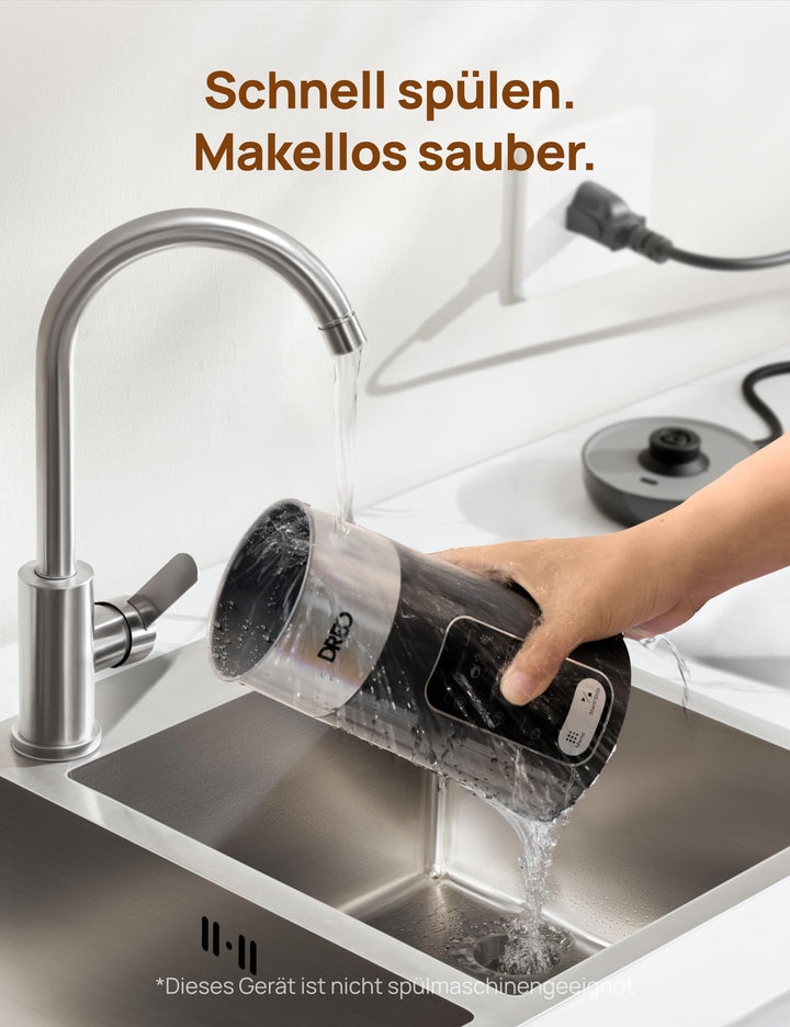 Milchaufschäumer Elektrisch 8-in-1 Edelstahl 270ml Warm &amp; Kalt - Bild 7