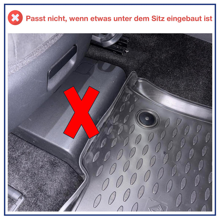 Gummimatten &amp; Kofferraumwanne Set Seat/Cupra Ateca 2017–2026 TPE - Bild 3
