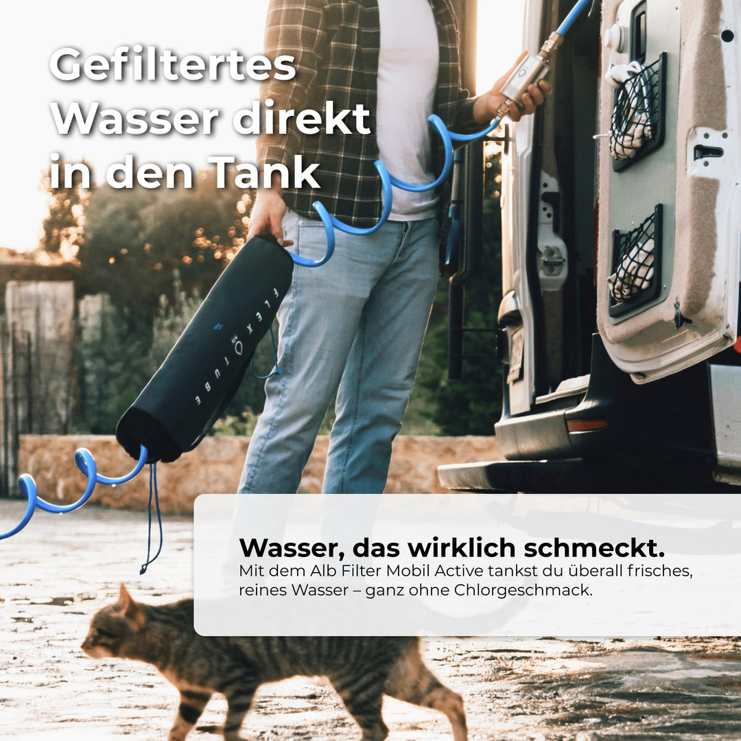 Wasserfilter Camping Aktivkohle-Block Alu Befüllfilter Mobil - Bild 2