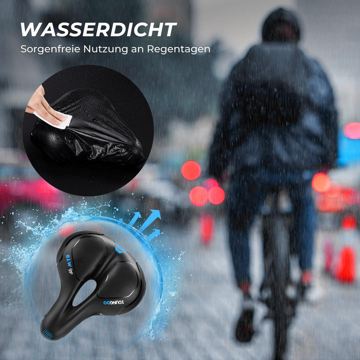 Fahrradsattel ergonomisch mit Mittelrillen-Entlastung für Damen &amp; Herren - Bild 5