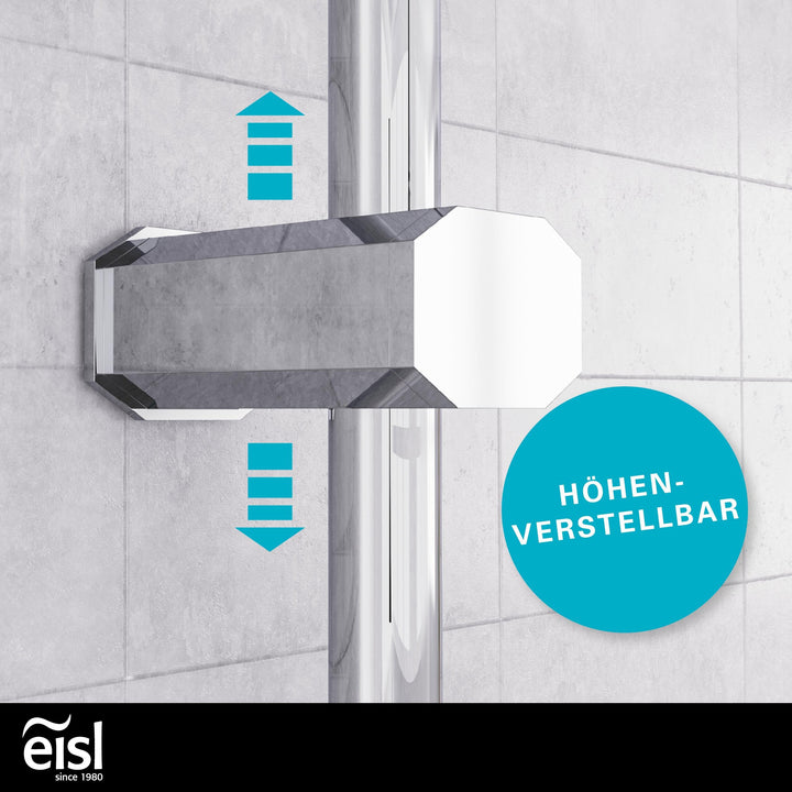 Duschset 2-in-1 mit Regendusche 250x200mm und Handbrause Chrom - Bild 10