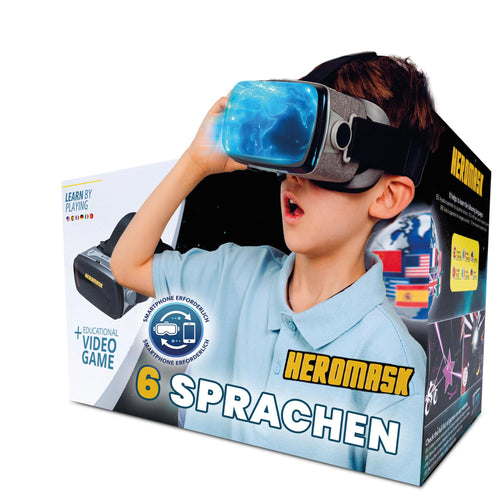 VR-Brille Kinder mit Sprachlern-Spielen Englisch Spanisch Französisch