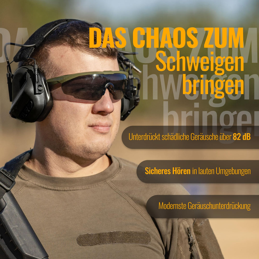 Elektronisches Helm-Headset mit Gehörschutz 22 dB NRR IPX5 Mikrofon - Bild 4