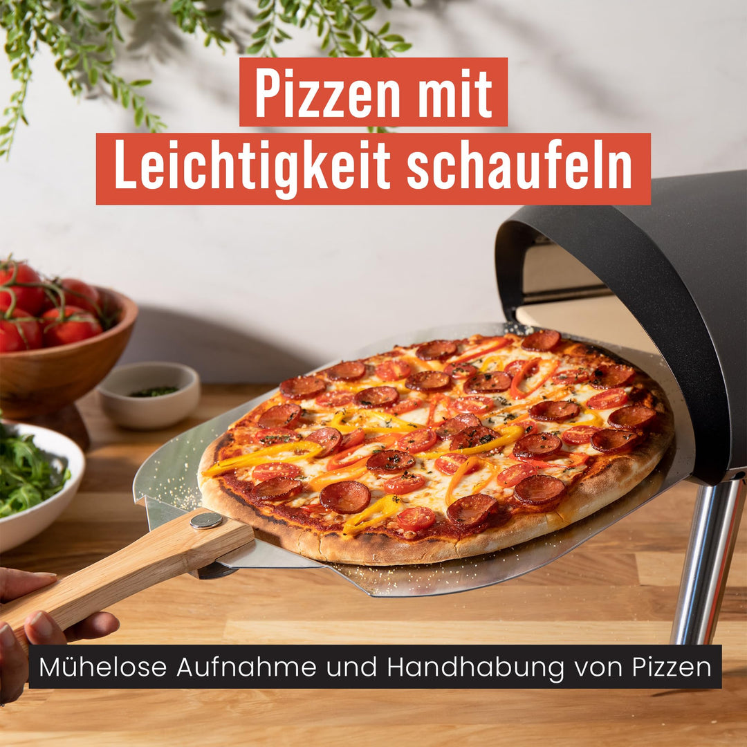 Pizzaschieber perforiert Aluminium mit Klappgriff 35x40 cm - Bild 5