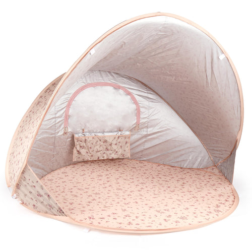 Pop-Up Strandmuschel UV-Schutz 40+ Blumenmuster für Kinder