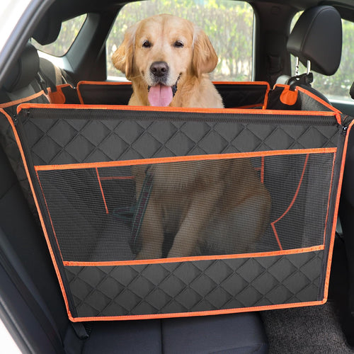 Hunde Autositz Rückbank 70x61x40cm für grosse Hunde bis 41kg