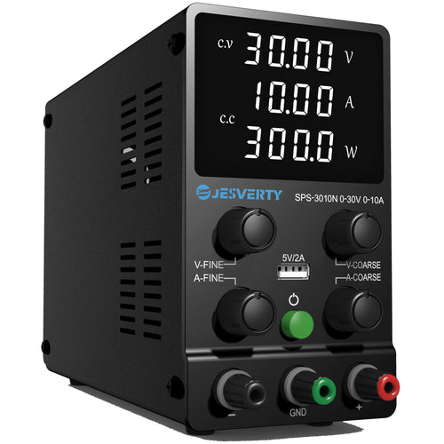 Labornetzgerät DC regelbar 30V 10A mit 4-stelligem LED-Display USB