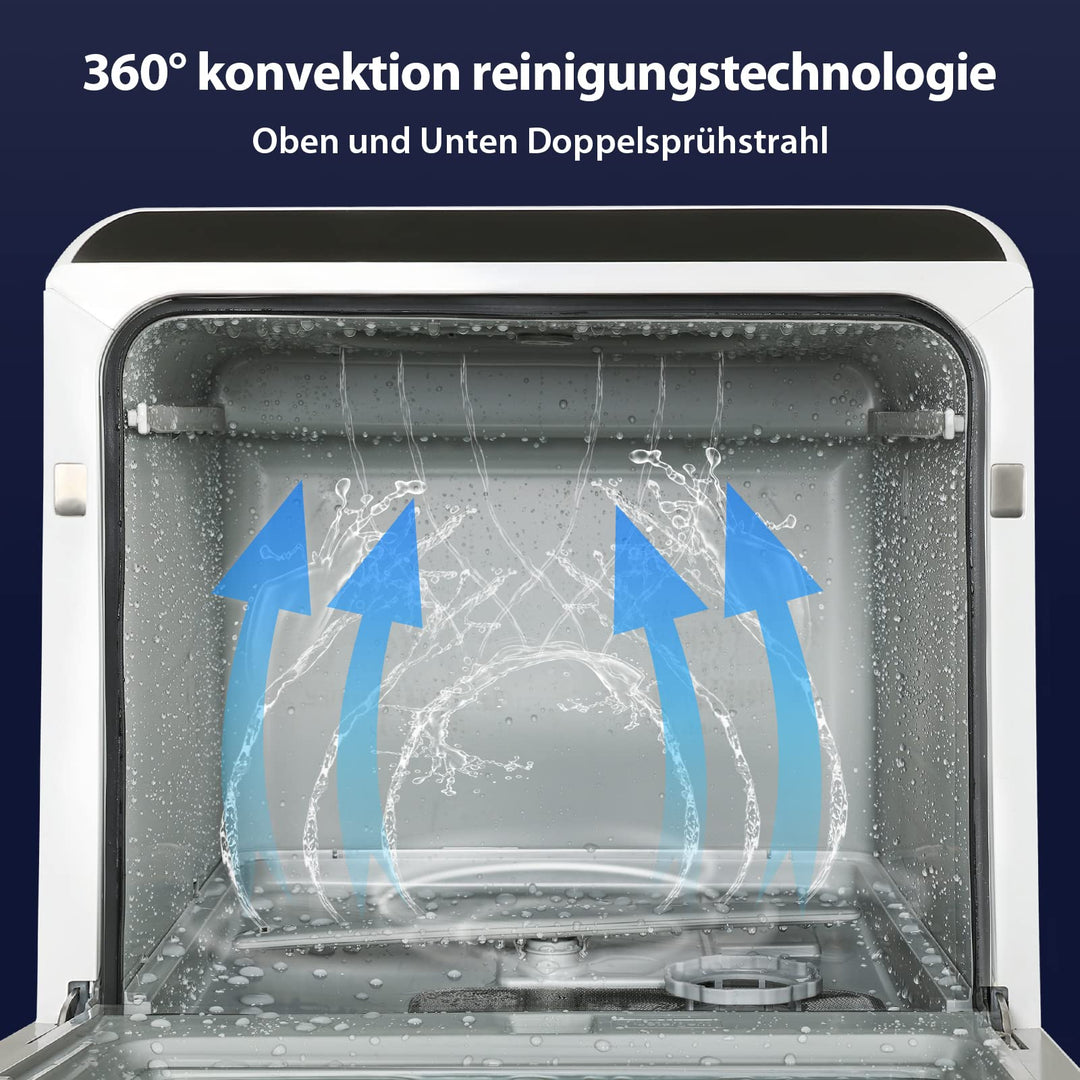 Tischgeschirrspüler 3 Gedecke 6 Programme mit Wassertank - Bild 3