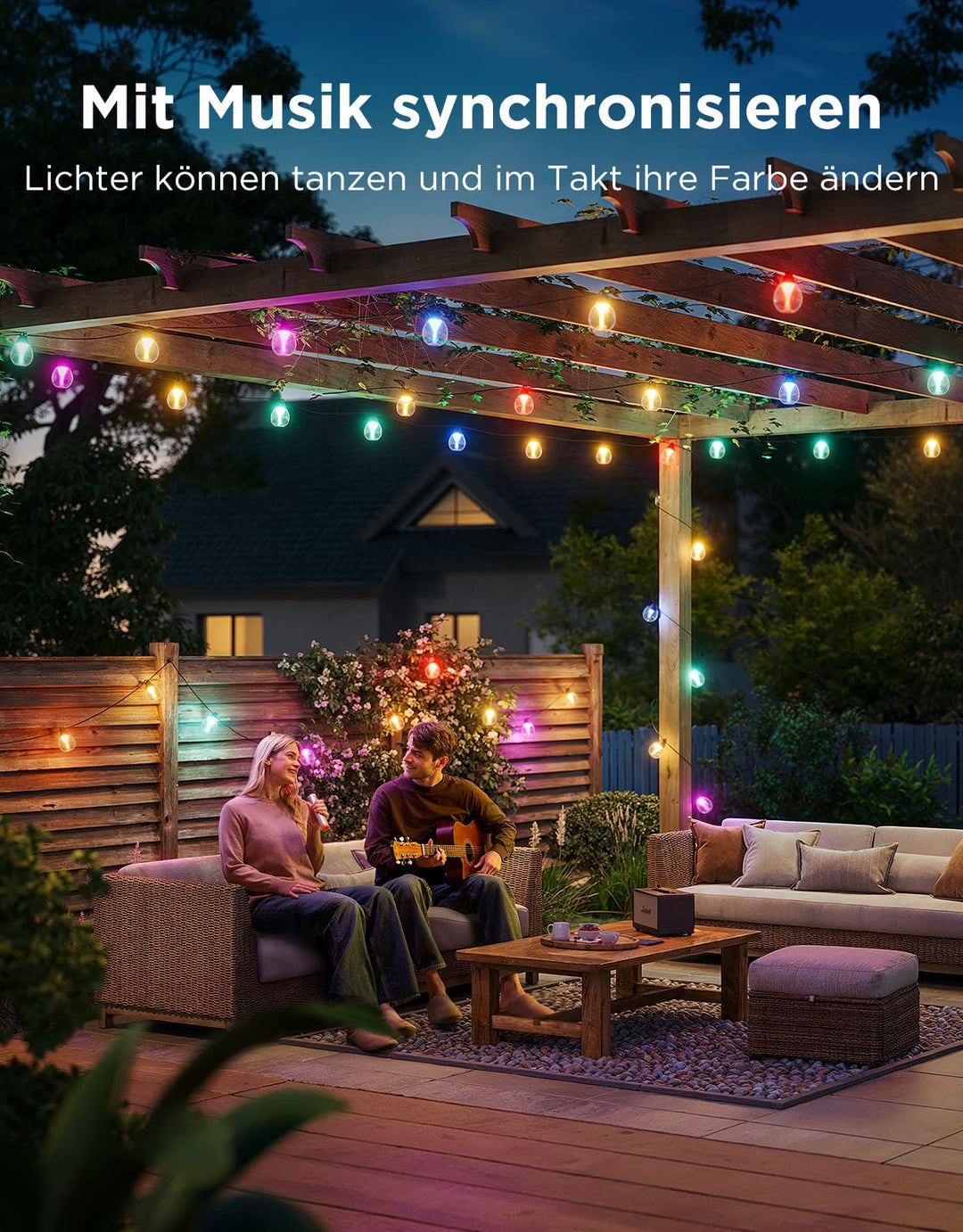 LED Lichterkette Aussen 30m RGBWIC 16 Mio. Farben Musiksync - Bild 6