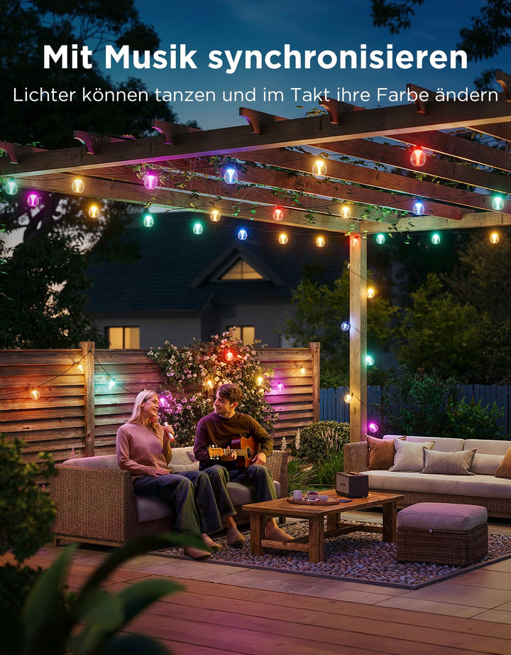 LED Lichterkette Aussen 30m RGBWIC 16 Mio. Farben Musiksync - Bild 6