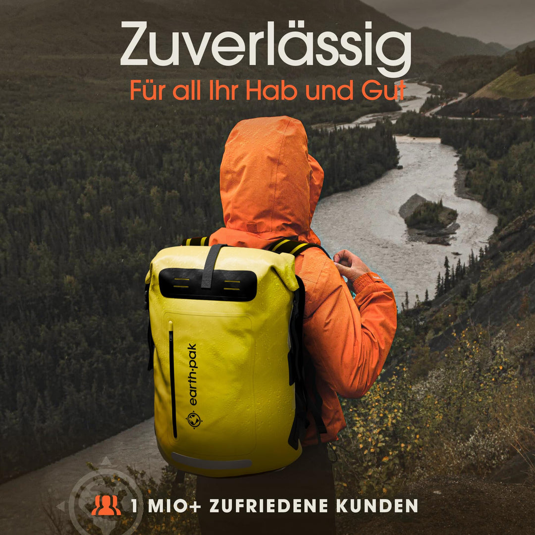 Wasserdichter Rucksack 35L Rolltop PVC mit Handyhülle IPX8 - Bild 6