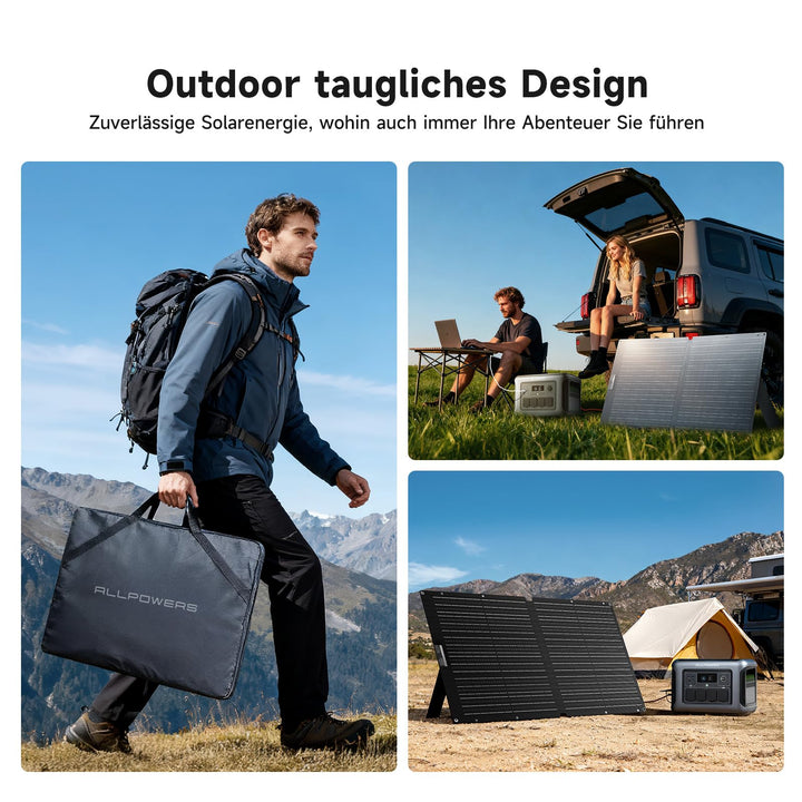 Faltbares Solarpanel 100W IP68 wasserdicht fuer Camping - Bild 8